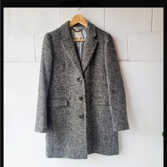 J Crew Lady Day coat long blazer topcoat. Size 8. - Picture 1 of 14